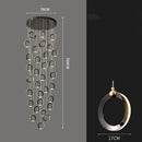 DecorBites™ Crystal Chandelier Stair Pendant, Modern Living Room Lighting, Interior Home Decoration