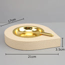 DecorBites™ Leather Desktop Ashtray: Stylish Smoking Accessory & Gift