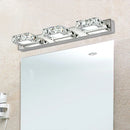 DecorBites™ Crystal LED Mirror Light: Modern Bathroom Wall Sconce Stainless Steel Lighting Fixtures