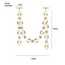 DecorBites™ Crystal Gold Chain Chandelier Ceiling Lamp for Home Décor