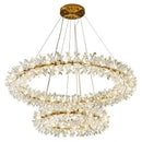 DecorBites™ Crystal LED Chandelier for Home Decor – Modern Hanging Lamp