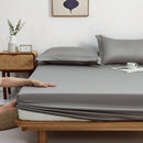 DecorBites™ Cotton Fitted Sheet Set Cozy Bedsheet Pillowcases King Twin Queen Full Size