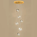 DecorBites™ Crystal LED Chandelier for Staircase: Luxury Indoor Stair Lighting Fixture