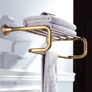 Bronze and white ceramic bathroom accessories set bathroom decor