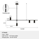 DecorBites™ Black Chandelier Pendant Lights for Dining Table, Kitchen, Living Room
