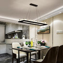DecorBites™ Crystal LED Pendant Lights: Modern Gold Black Industrial Lamp