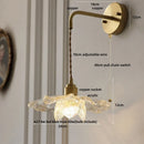 DecorBites™ Clear Flower Acrylic LED Wall Lamp: Copper Modern Nordic Stair Light