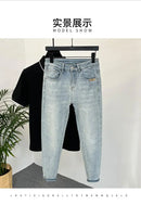 Men Skinny Jeans – Light Color Slim Fit Casual Fashion Denim