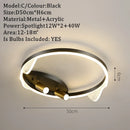 DecorBites™ Gold LED Ceiling Lights Remote Control Dimmable Living Room Kitchen Lighting