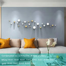 DecorBites™ Gold Ball Wall Hanging Ornaments Spherical Crafts Room Decor Display Pendants