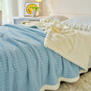 DecorBites™ Cozy Faux Rabbit Fur Blanket, Soft Fluffy Quilt for Single, Anti-Static Warm Throw