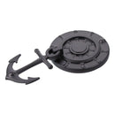 Decorative Zinc Alloy Door Knocker DIY Black Anchor Design Simple Style for Door