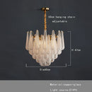 DecorBites™ Gold Glass Pendant Light for Dining Table & Hotel, Modern Foyer Ceiling Lamps