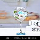 DecorBites™ Crystal Hand-Painted Floral Wine Goblet - Chinese Antique Red Wine Glass