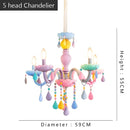 DecorBites™ Crystal Candle Chandelier: Elegant European Design for Bedroom, Restaurant & Children's Room