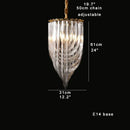DecorBites™ Glass Crystal Pendant Lights for Kitchen Island Bar - Elegant Luxury LED Lamps