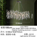 DecorBites™ Golden Crystal Tree Ceiling Chandelier, Luxury Aluminum Art Fixture