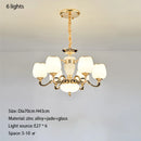 DecorBites™ Jade Pendant Lamp: European Luxury for Living Room, Villa, Dining Room, Bedroom