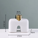 DecorBites™ Gold Geometry Ceramic Vase Desk Decoration Modern Floral Room Decor Vase