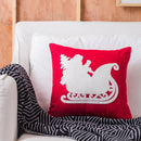 DecorBites™ Christmas Snowflake Elk Embroidered Pillowcases - Festive Decorative Cushion Cover