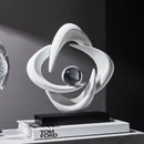 DecorBites™ Abstract Resin Sculpture Figurine for Home Decor & Table Centerpiece
