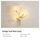 DecorBites™ Gold Branches Chandelier with Porcelain Leaves Pendant Light - Luxury Living room Decor