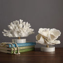 DecorBites™ Coral Crystal Tree Glass Vase Metal Frame Resin Ocean Figurines, Home Decor