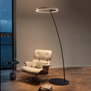 DecorBites™ Circular Luminescence LED Floor Lamp for Elegant Living Spaces