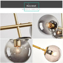 DecorBites™ Glass Ball LED Pendant Light Modern Chandelier for Living Room Decor