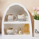 DecorBites™ 340ML Ceramic Coffee Milk Mug with Unique Three-Dimensional Illustration