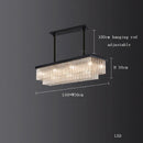 DecorBites™ Crystal LED Chandelier: Minimalist Luxury Lighting for Dinning Table