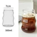 DecorBites™ Gourd Shape Glass Cup Set for Coffee, Whiskey, Wine, Yogurt - 300/520ml