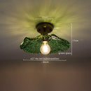 DecorBites™ Green Glass LED Pendant Light - Nordic Modern Copper Luminaire Suspendu