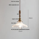 DecorBites™ Adjustable LED Pendant Lights Ash Wood White Ceramic Modern Hanging Lamp