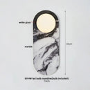 DecorBites™ Glass Globe LED Wall Lamp Nordic Modern Stone Bathroom Mirror Light