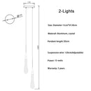 DecorBites™ Crystal LED Chandelier: Elegant Lighting for Home, Restaurant, and Bar
