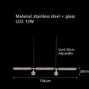 DecorBites™ Glass Tubes Chandelier LED Pendant Lamp for Modern Luxury Lighting