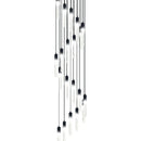 DecorBites™ Crystal Bubble Chandelier Pendant Light - Modern Staircase Hanging Fixture