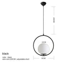 DecorBites™ Glass Ball Pendant Lamp: Elegant Dining Room Light Fixture, Gold Finish