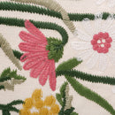 DecorBites™ 3D Pink Flower Farmhouse Style Cushion Cover 45x45cm - Embroidered Sofa, Bed, Living Room