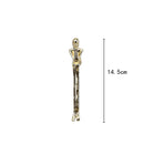 DecorBites™ Golden Thinker Ice Crystal Sculpture: Abstract Figure on Crystal Base