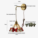 DecorBites™ LED Butterfly Glass Wall Lamp Sconce with Pull Chain Switch