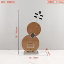 DecorBites™ Crystal Guitar Sculpture Brown Glass Figurine for Home Decor