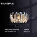 DecorBites™ Crystal LED Chandelier: Modern Luxury Room Decor Pendant Light for Home, Bedroom, Restaurant & Ceiling