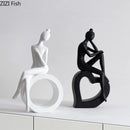 Abstract Figures Sculpture Modern Minimalism Decor Room Crafts DecorBites™ Aesthetics