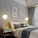 DecorBites™ Glass Ball Pendant Chandeliers for Dining Room Bedroom Lighting