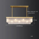 DecorBites™ Crystal LED Chandelier: Minimalist Luxury Lighting for Dinning Table