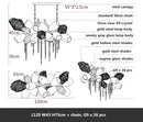 DecorBites™ Crystal Duplex Chandelier: Modern Artistic Living Room Lighting