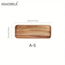 DecorBites™ Acacia Wood Coffee Tray | Versatile Food Serving Tray for Desserts and Tea