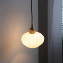 DecorBites™ Copper White Glass LED Pendant Lamp for Modern Living Room Decor
